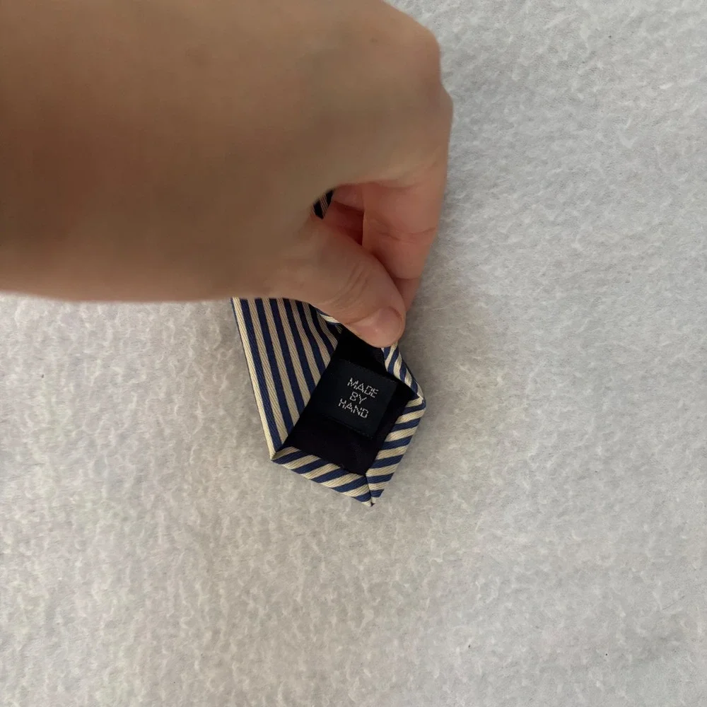 Polo Sport Ralph Lauren Silk Tie Vintage Sailboat Nautical Striped Blue White